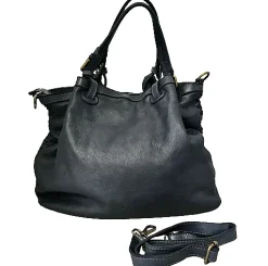 Scarpe di Maremma Borsa Artigianale In Pelle Intrecciata Grande*Donna Borse Morbide