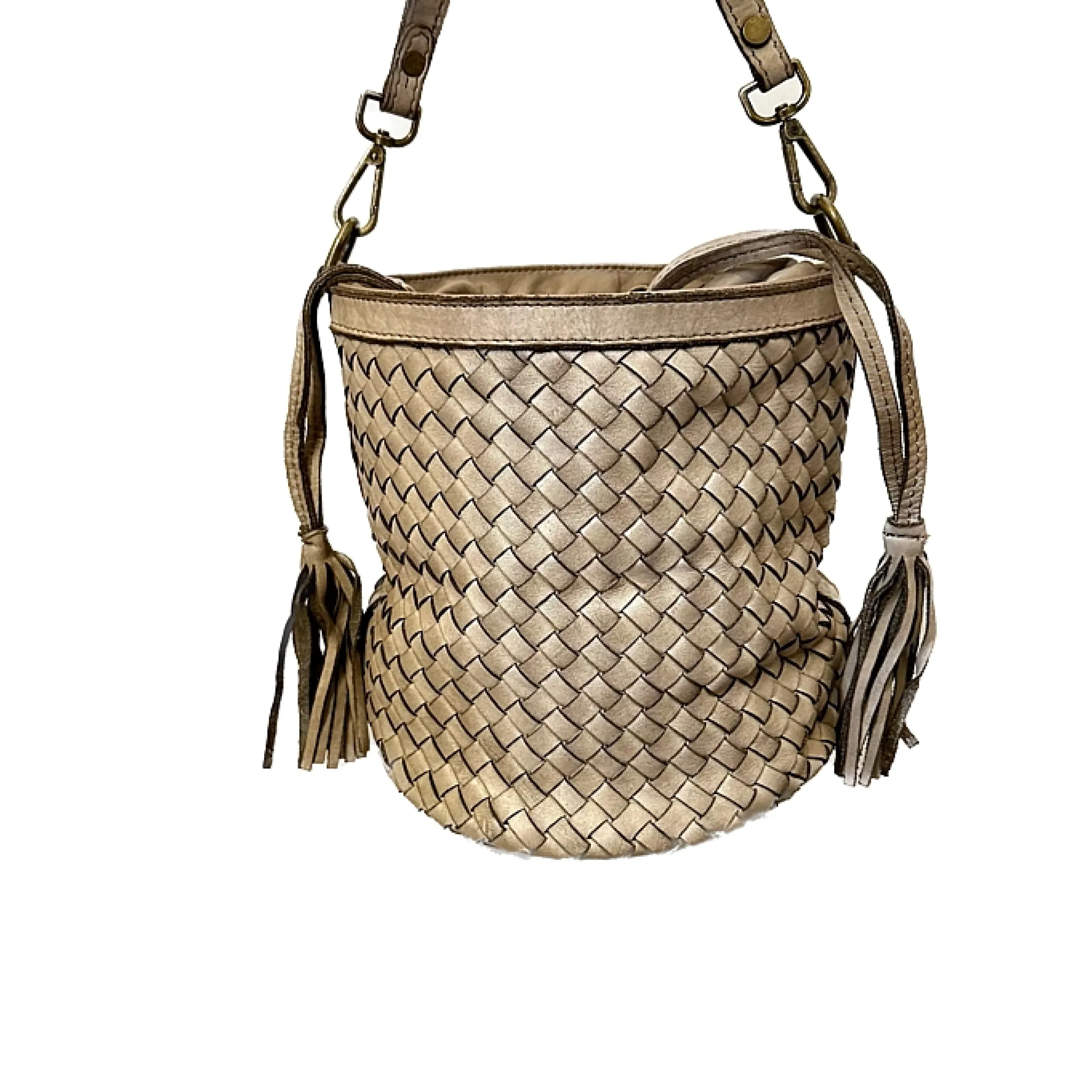 Scarpe di Maremma Borsa Artigianale Intrecciata Modello Secchiello*Donna Borse Morbide