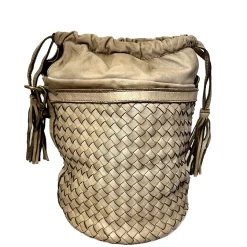 Scarpe di Maremma Borsa Artigianale Intrecciata Modello Secchiello*Donna Borse Morbide