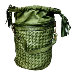 Scarpe di Maremma Borsa Artigianale Intrecciata Modello Secchiello*Donna Borse Morbide