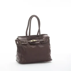 Scarpe di Maremma Borsa Artigianale Mod. Birkin In Vacchetta Vintage*Donna Borse Morbide
