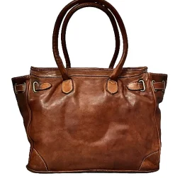 Scarpe di Maremma Borsa Artigianale Mod. Birkin In Vacchetta Vintage*Donna Borse Morbide