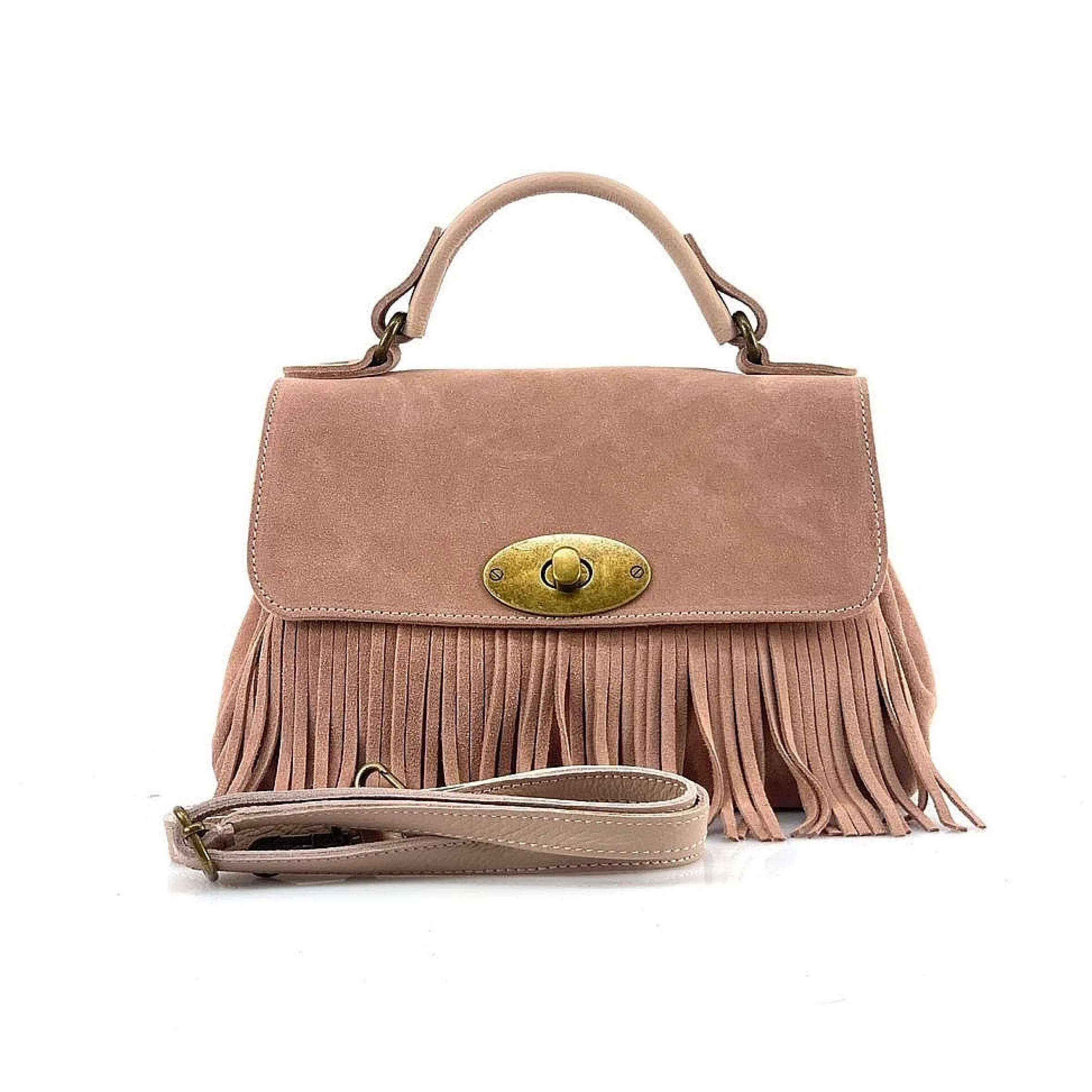 Scarpe di Maremma Borsa Con Frange E Tracolla In Camoscio*Donna Borse Morbide