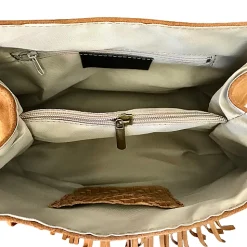 Scarpe di Maremma Borsa Con Frange E Tracolla In Camoscio*Donna Borse Morbide