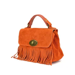 Scarpe di Maremma Borsa Con Frange E Tracolla In Camoscio*Donna Borse Morbide