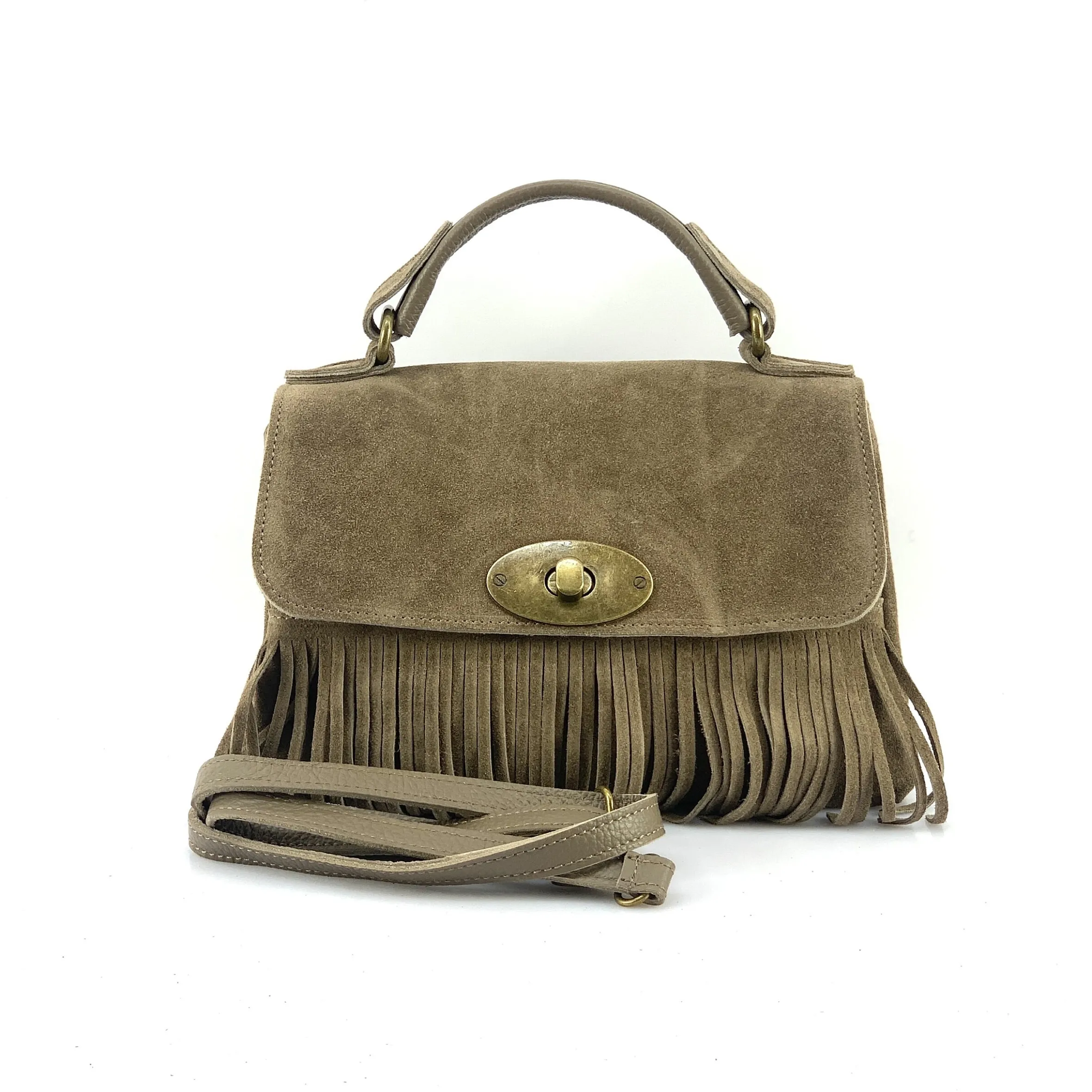 Scarpe di Maremma Borsa Con Frange E Tracolla In Camoscio*Donna Borse Morbide