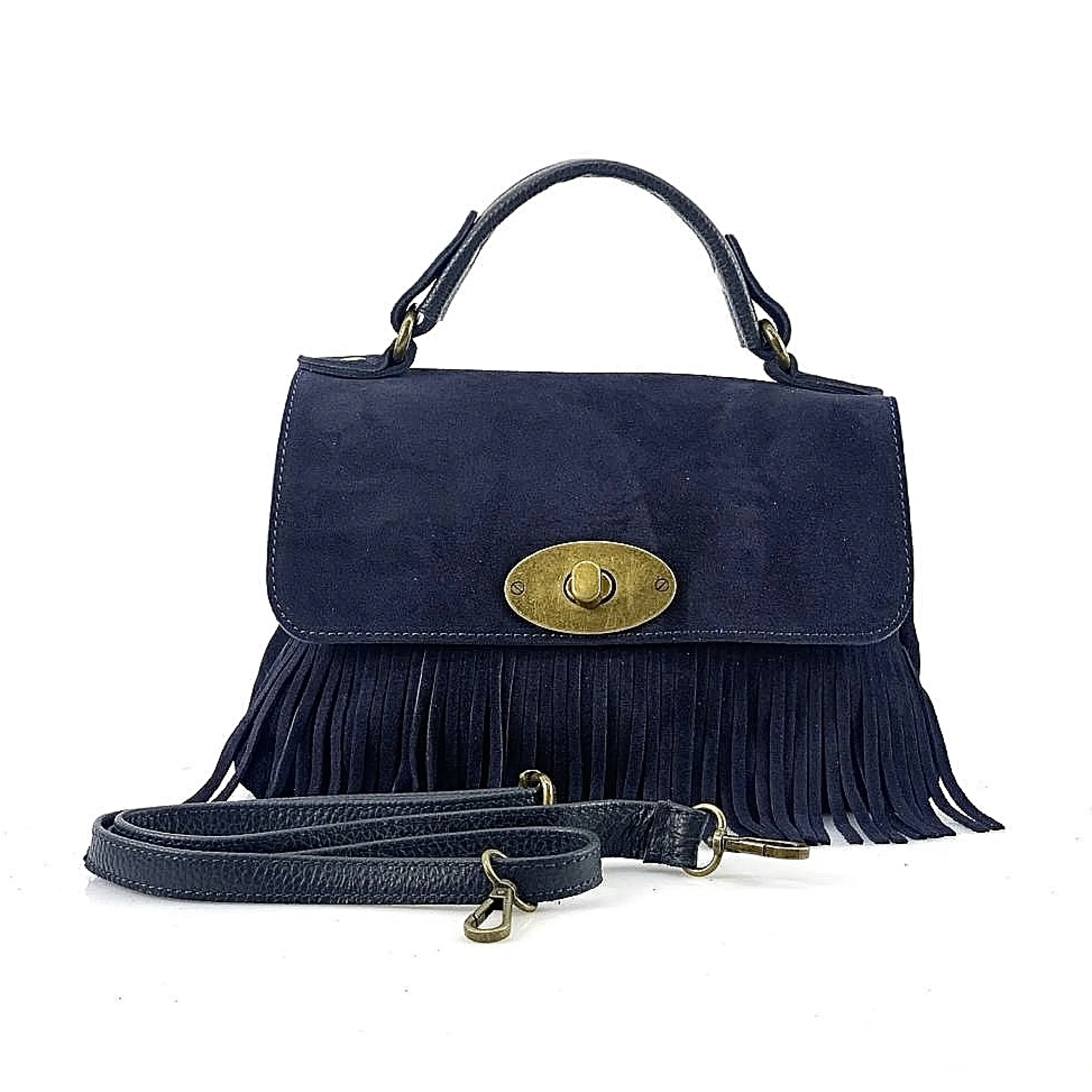 Scarpe di Maremma Borsa Con Frange E Tracolla In Camoscio*Donna Borse Morbide