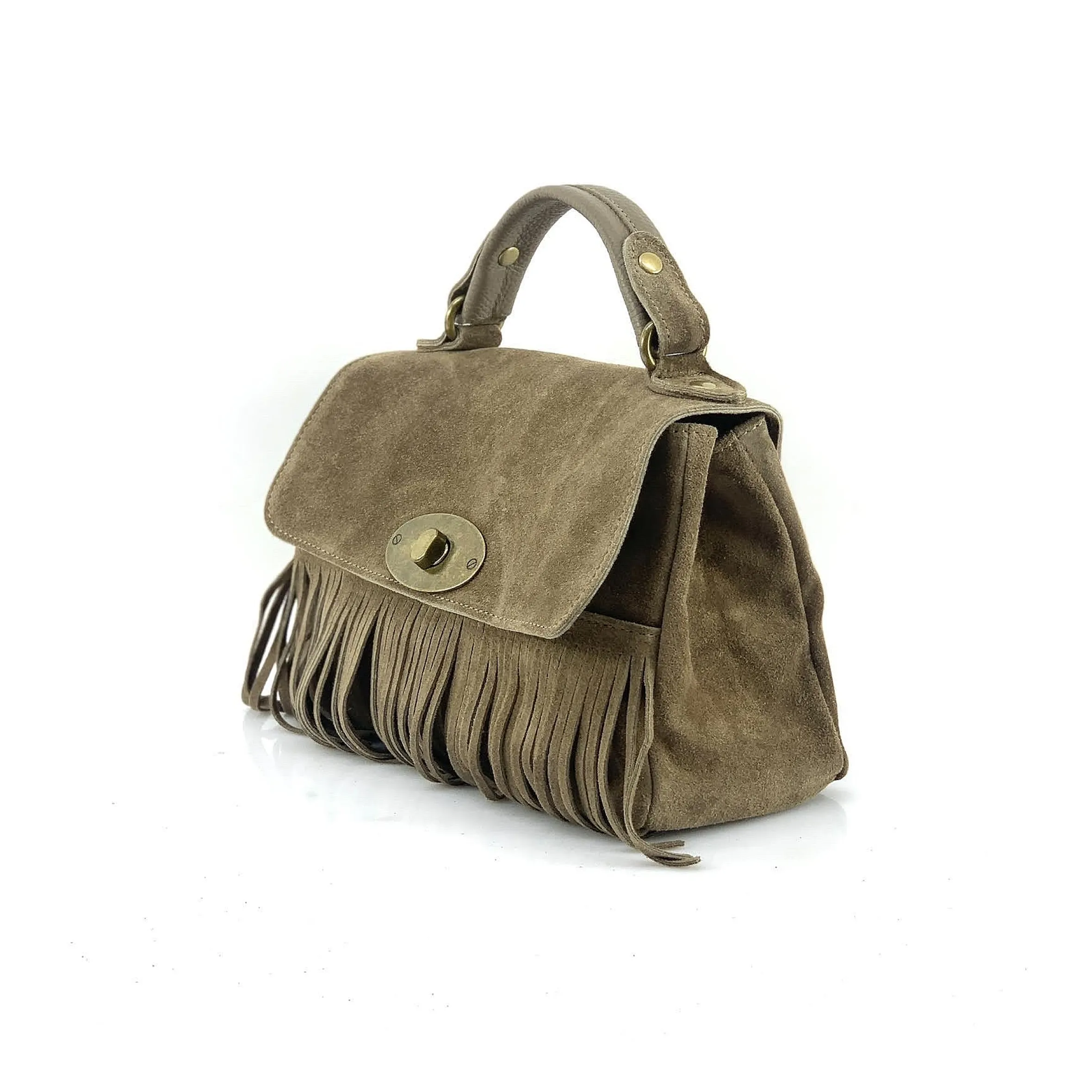 Scarpe di Maremma Borsa Con Frange E Tracolla In Camoscio*Donna Borse Morbide