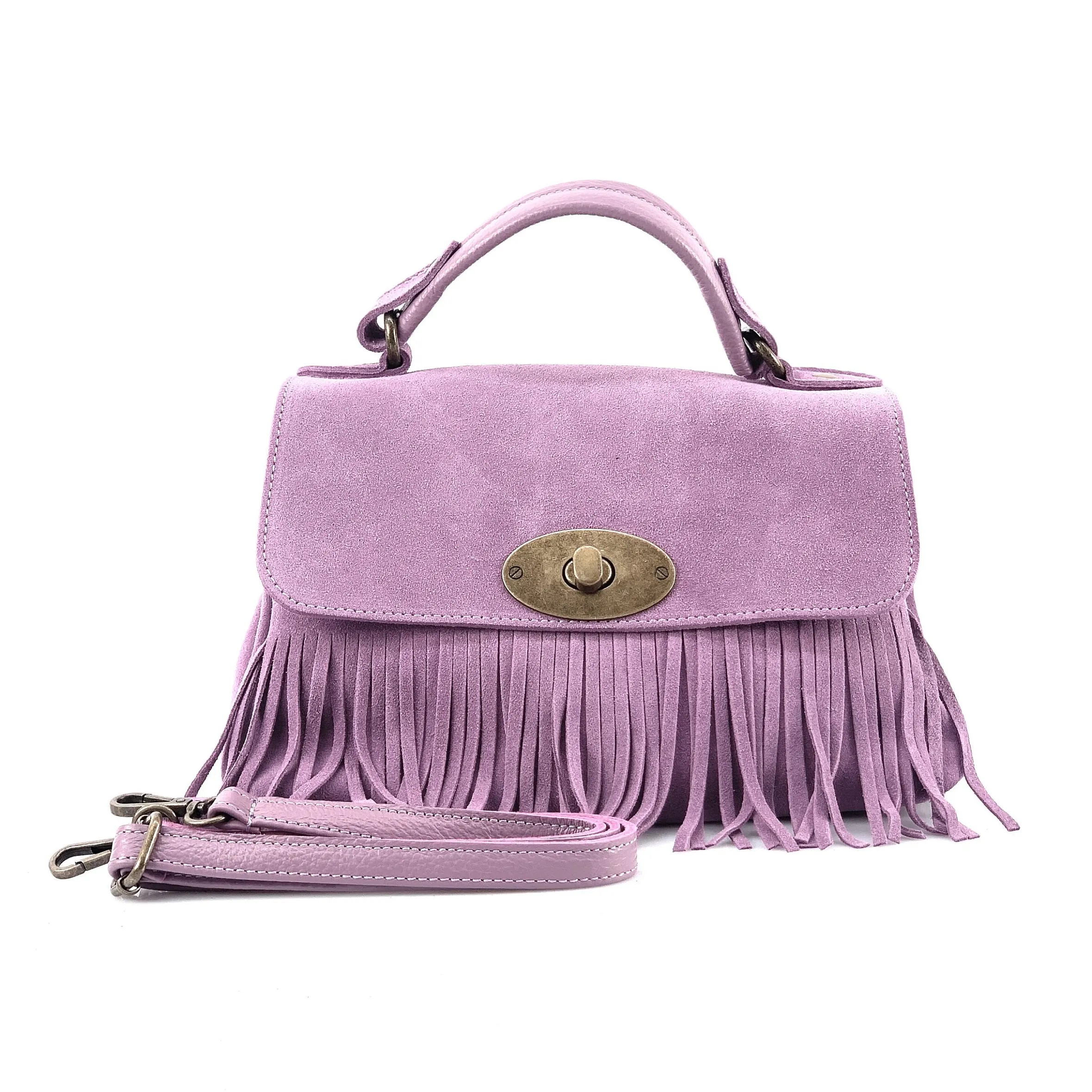 Scarpe di Maremma Borsa Con Frange E Tracolla In Camoscio*Donna Borse Morbide