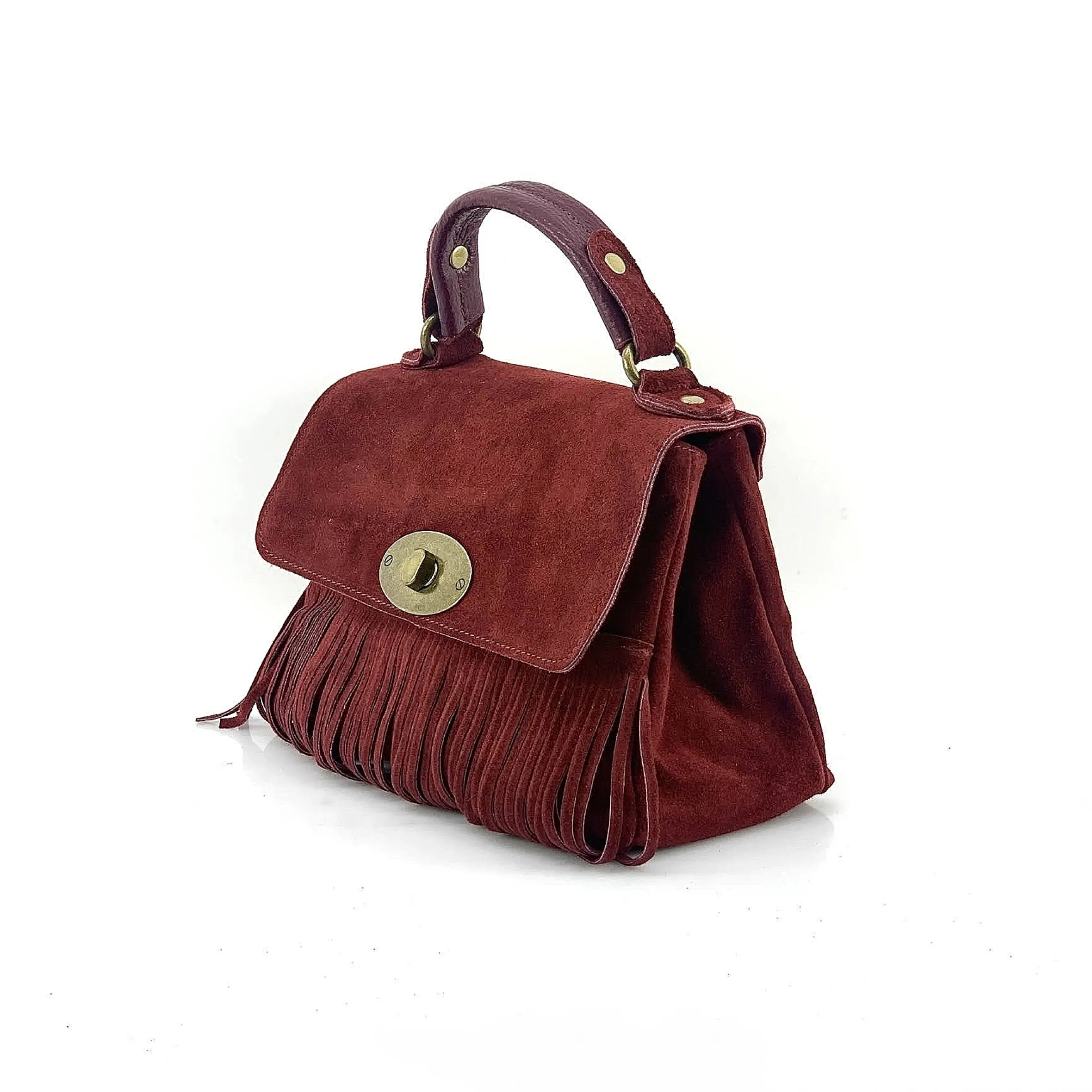 Scarpe di Maremma Borsa Con Frange E Tracolla In Camoscio*Donna Borse Morbide