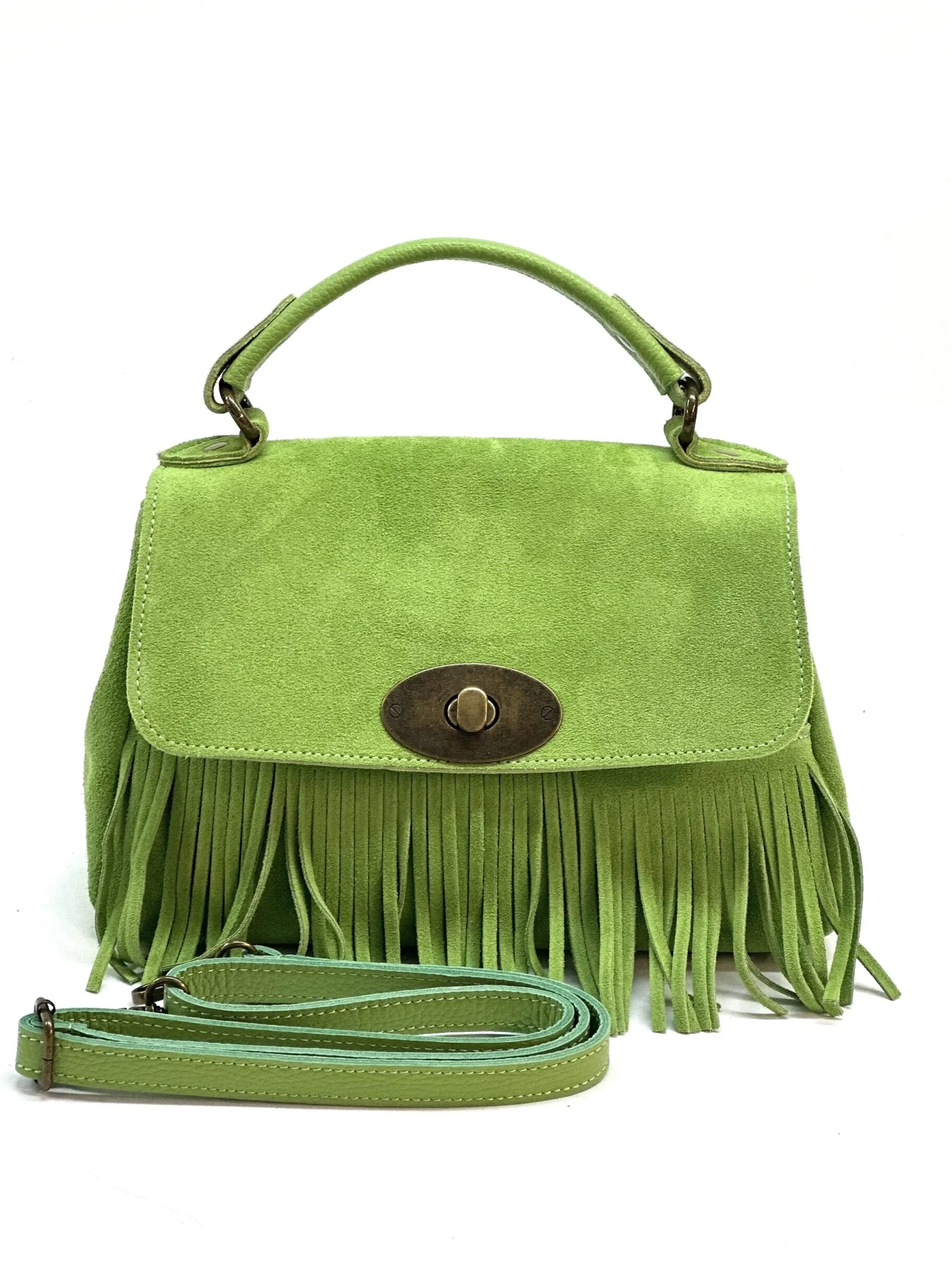 Scarpe di Maremma Borsa Con Frange E Tracolla In Camoscio*Donna Borse Morbide