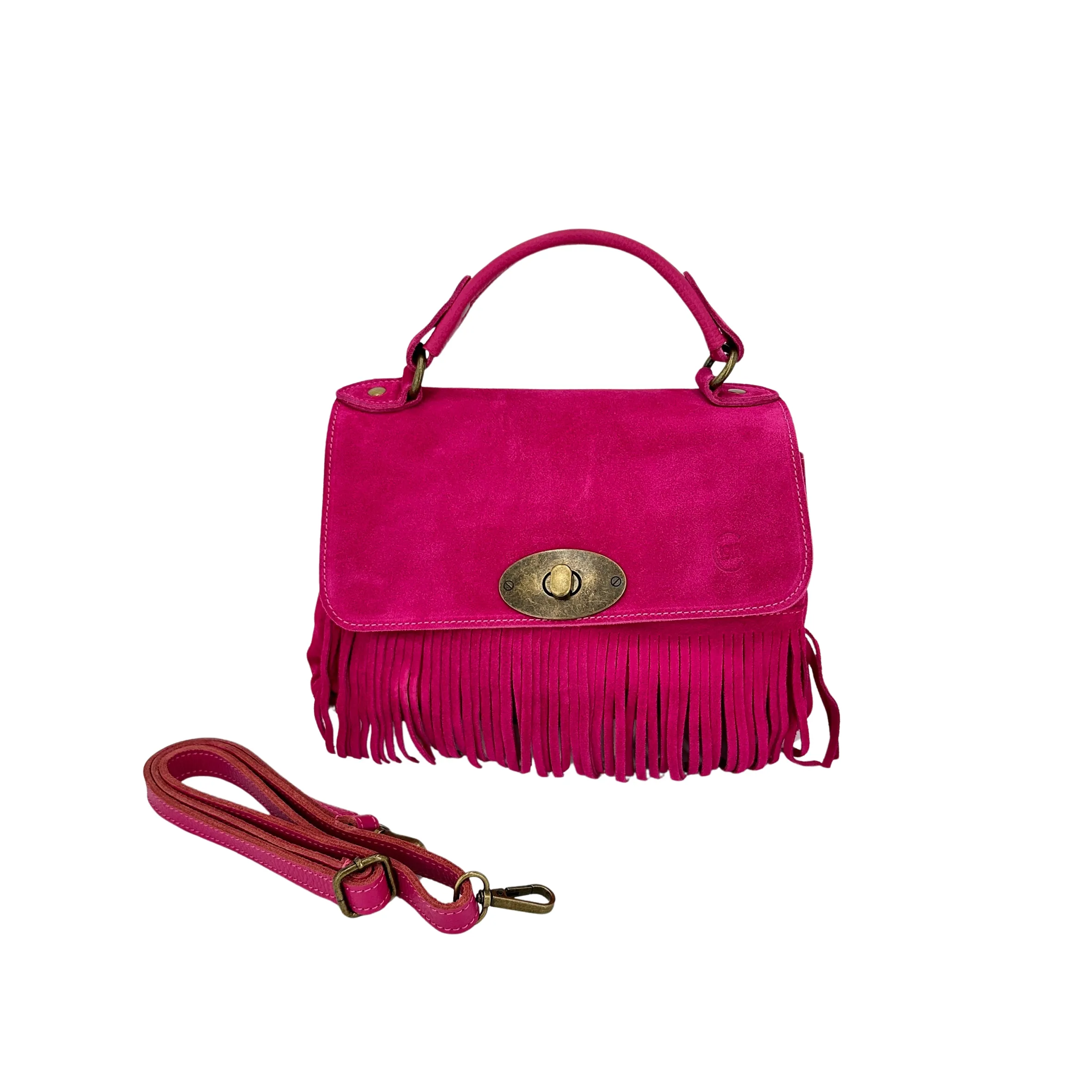 Scarpe di Maremma Borsa Con Frange E Tracolla In Camoscio*Donna Borse Morbide