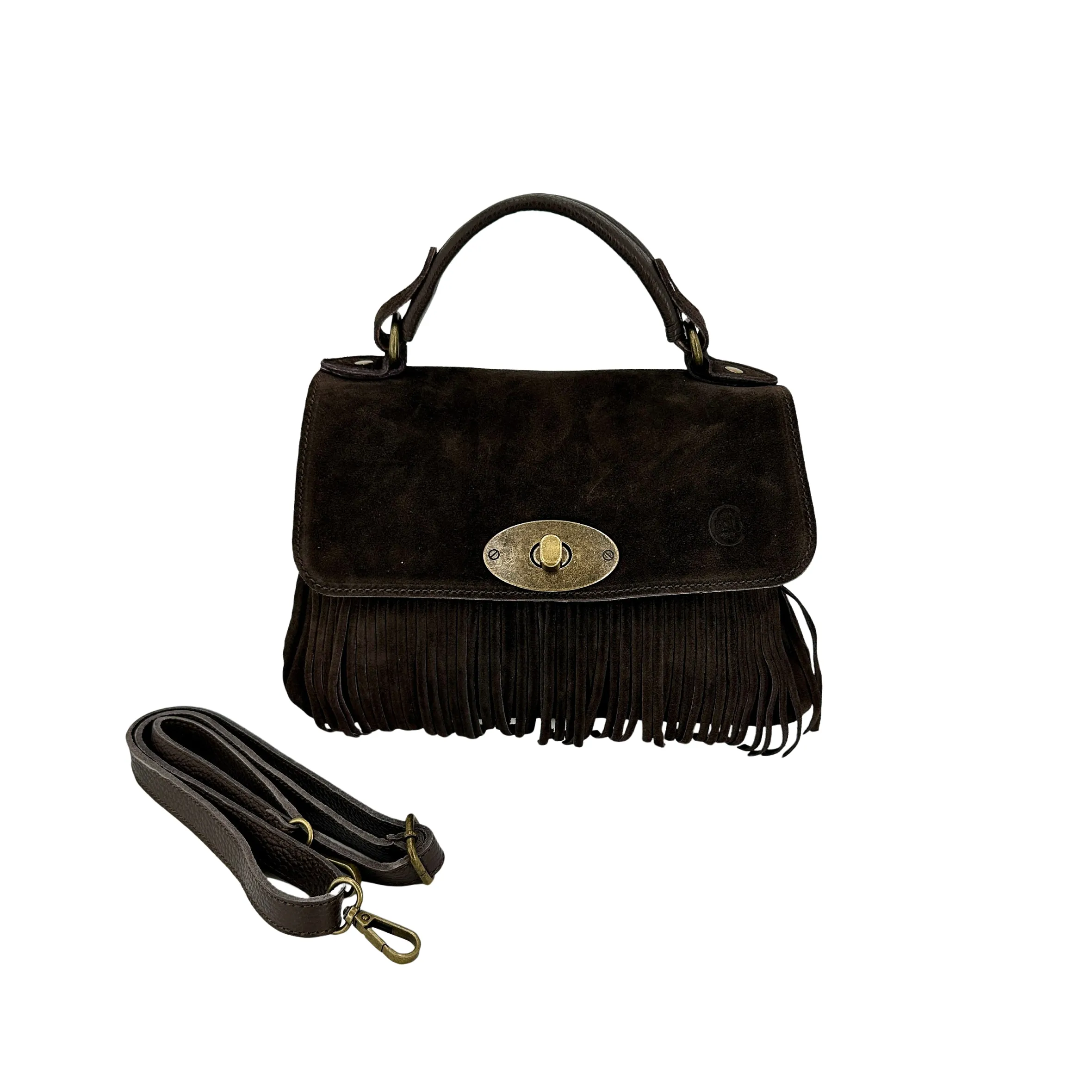 Scarpe di Maremma Borsa Con Frange E Tracolla In Camoscio*Donna Borse Morbide