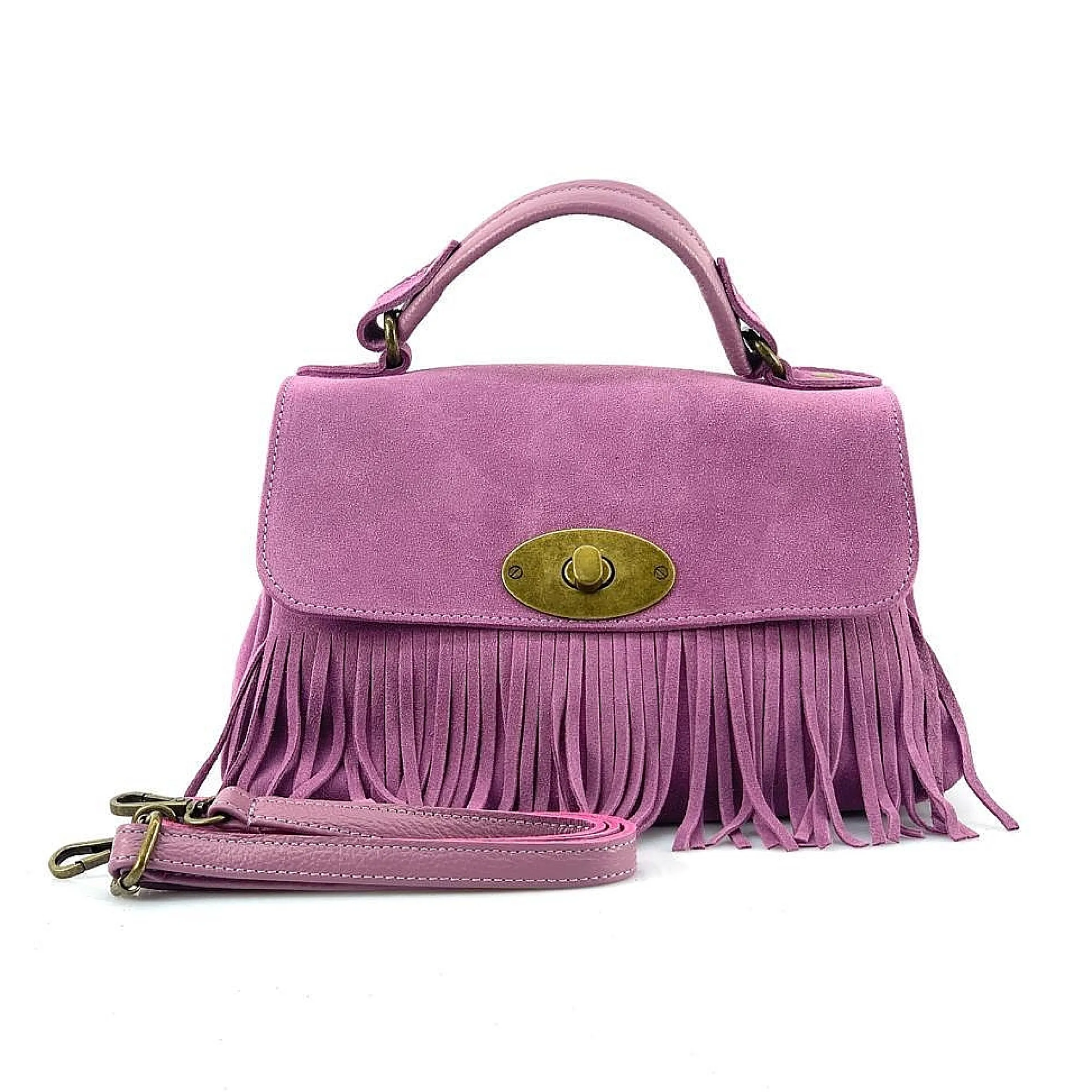 Scarpe di Maremma Borsa Con Frange E Tracolla In Camoscio*Donna Borse Morbide