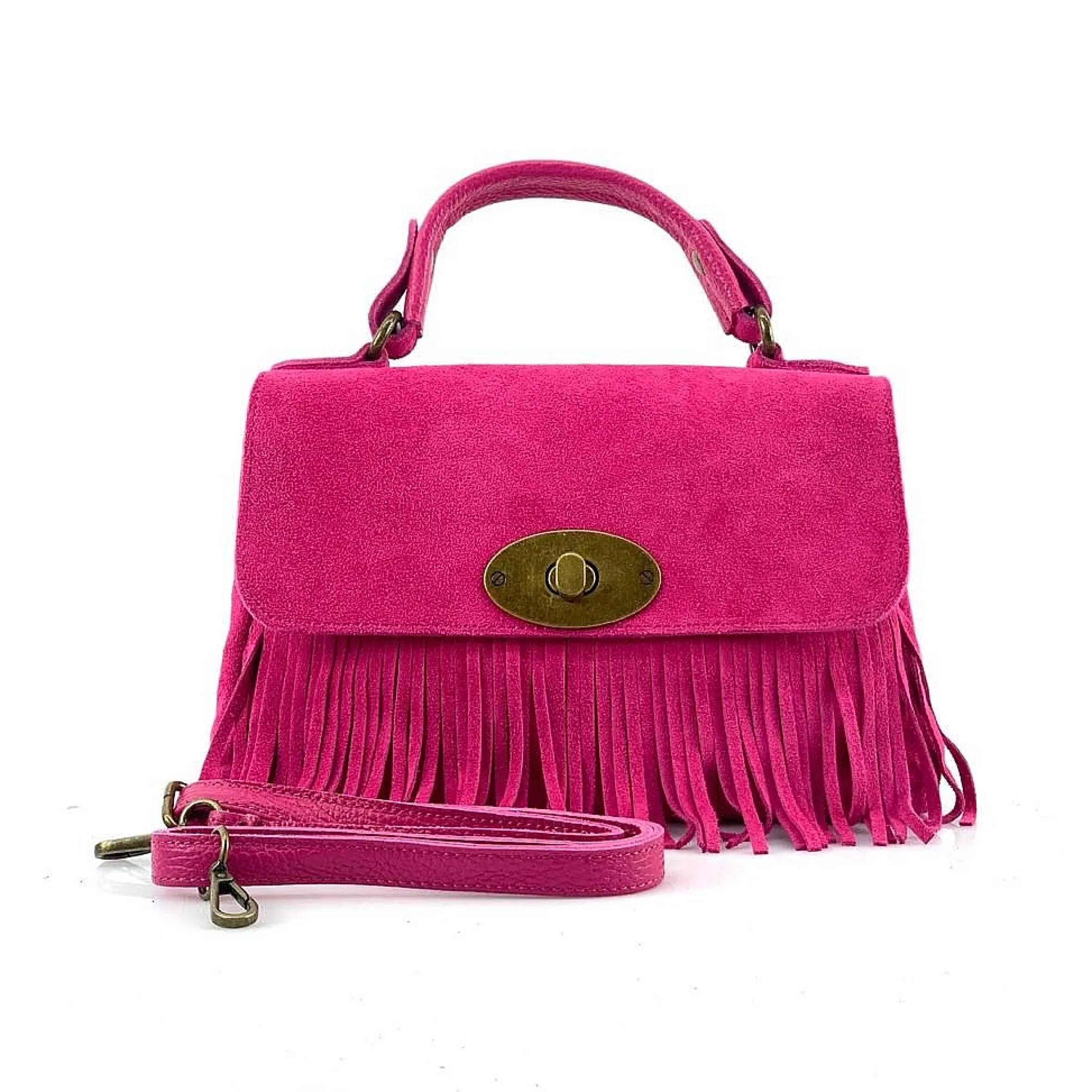 Scarpe di Maremma Borsa Con Frange E Tracolla In Camoscio*Donna Borse Morbide