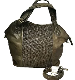 Scarpe di Maremma Borsa Grande Artigianale In Pelle Intrecciata*Donna Borse Morbide