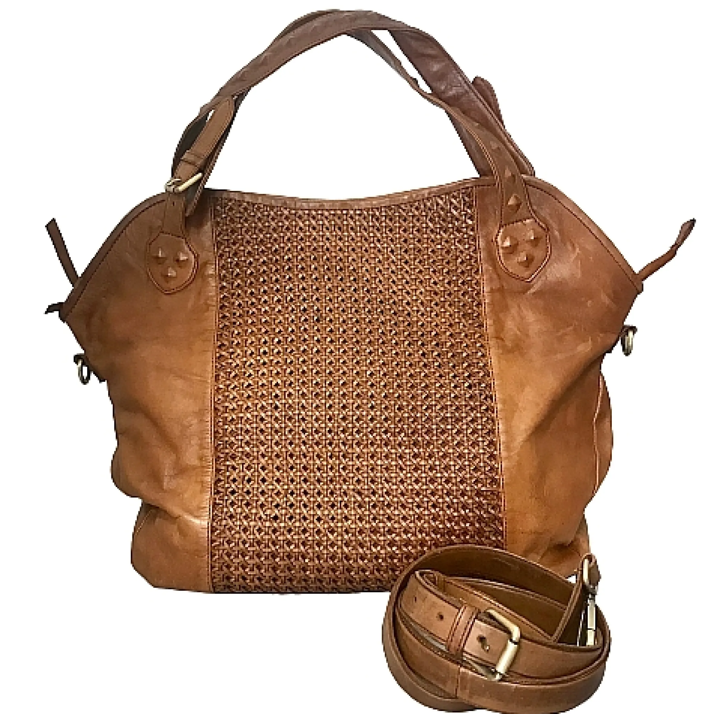 Scarpe di Maremma Borsa Grande Artigianale In Pelle Intrecciata*Donna Borse Morbide