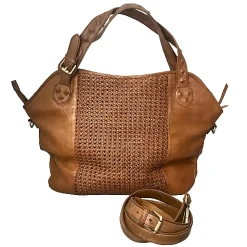 Scarpe di Maremma Borsa Grande Artigianale In Pelle Intrecciata*Donna Borse Morbide