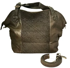 Scarpe di Maremma Borsa Grande Artigianale In Pelle Intrecciata*Donna Borse Morbide
