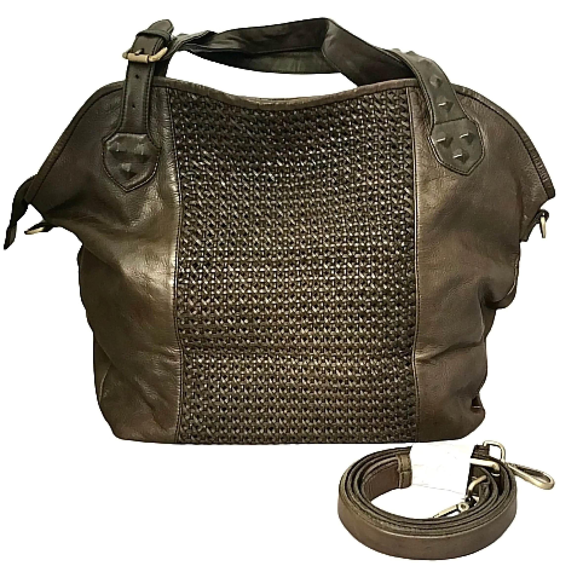 Scarpe di Maremma Borsa Grande Artigianale In Pelle Intrecciata*Donna Borse Morbide
