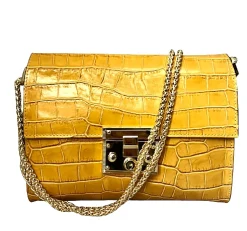Scarpe di Maremma Borsa In Pelle Cocco Con Catena*Donna Borse Rigide