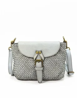 Scarpe di Maremma Borsa In Pelle Intrecciata E Lavata Con Tracolla*Donna Borse Morbide