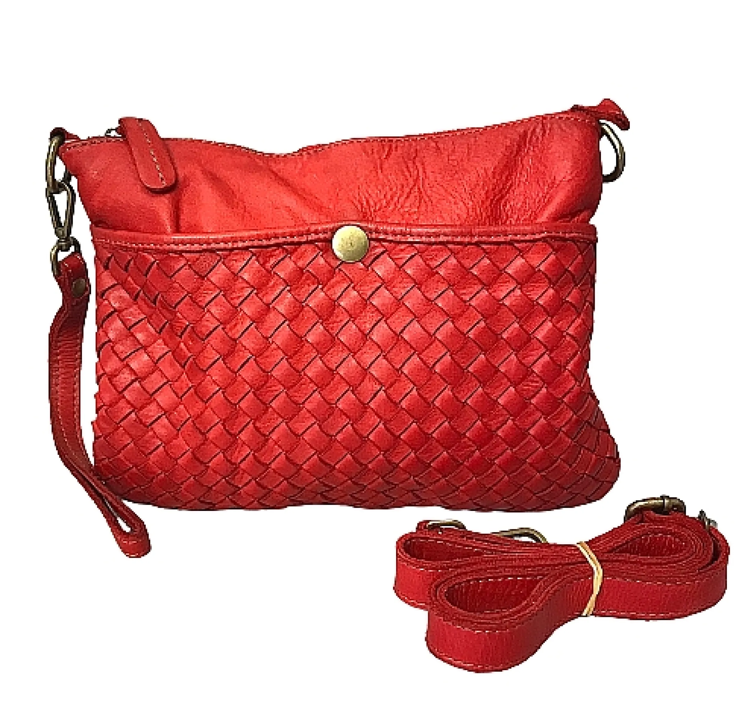 Scarpe di Maremma Borsa Intrecciata Con Tracolla E Cinturino*Donna Borse Morbide