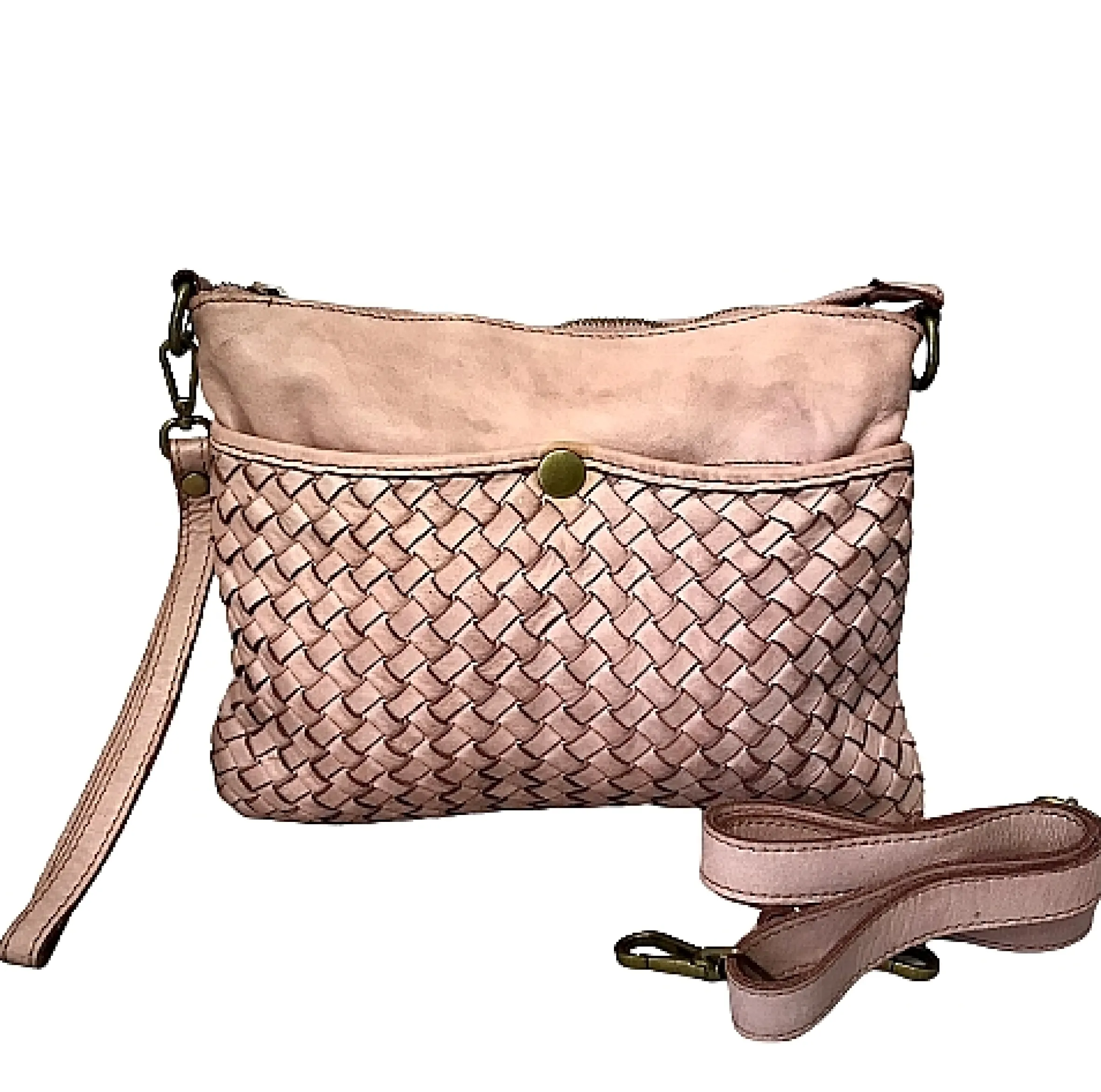 Scarpe di Maremma Borsa Intrecciata Con Tracolla E Cinturino*Donna Borse Morbide