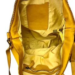 Scarpe di Maremma Borsa Intrecciata Gialla*Donna Borse Morbide