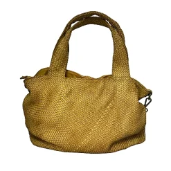 Scarpe di Maremma Borsa Intrecciata Gialla*Donna Borse Morbide