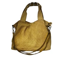 Scarpe di Maremma Borsa Intrecciata Gialla*Donna Borse Morbide