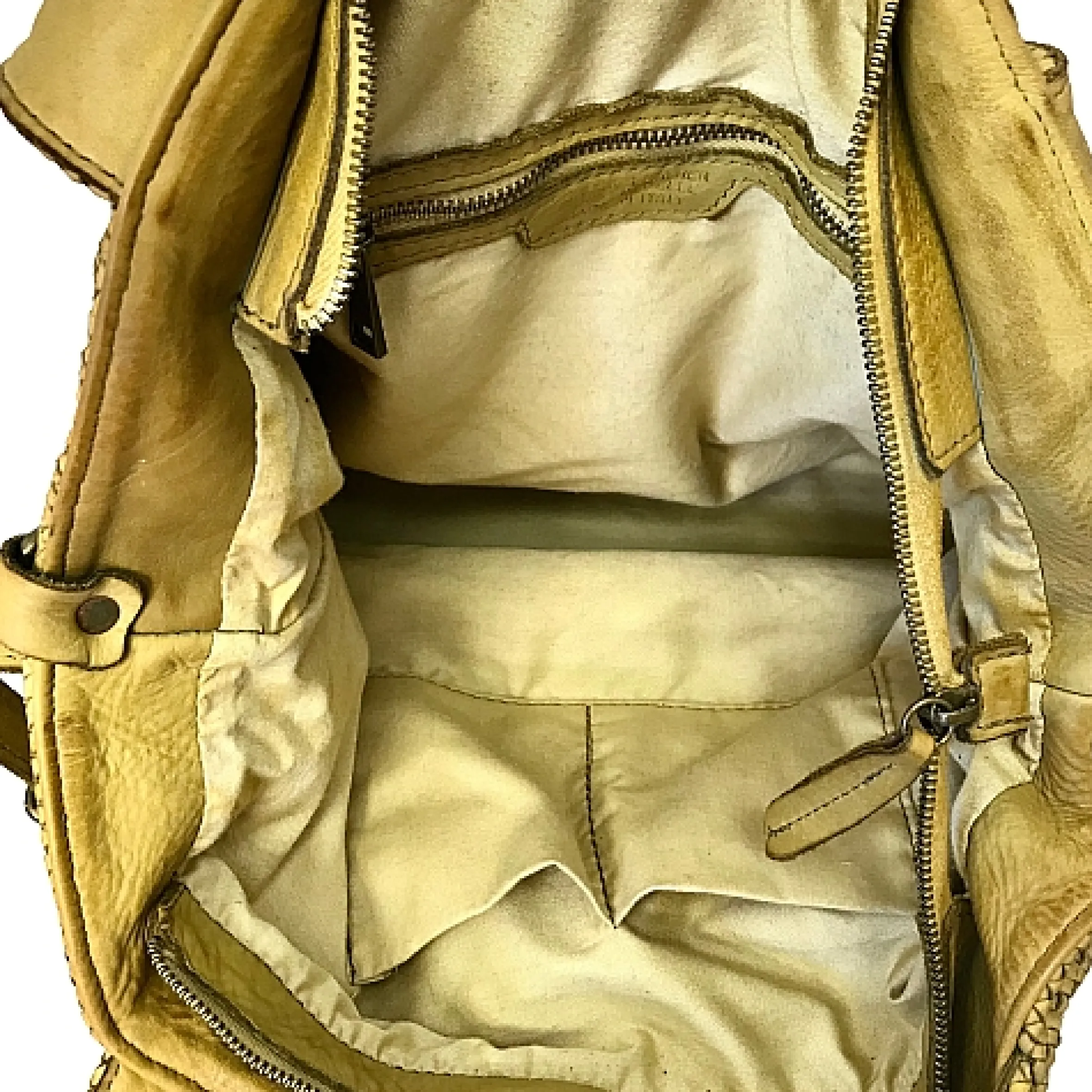 Scarpe di Maremma Borsa Intrecciata Gialla*Donna Borse Morbide