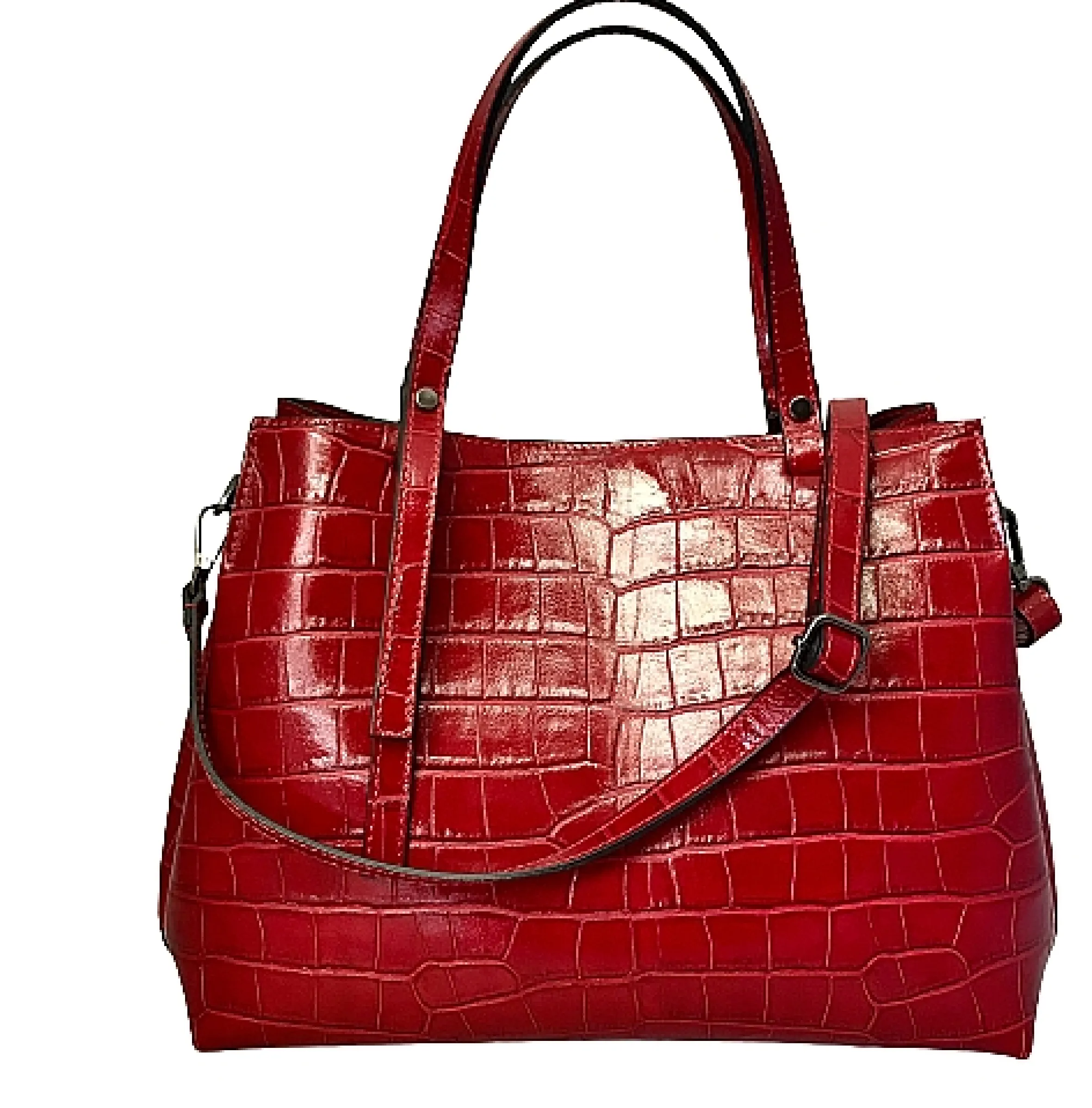 Scarpe di Maremma Borsa Rossa "Cocco"*Donna Borse Rigide