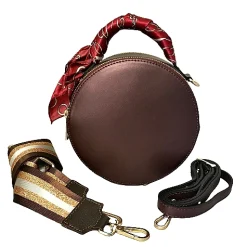 Scarpe di Maremma Borsetta Tonda Rigida Melanzana*Donna Borse Rigide