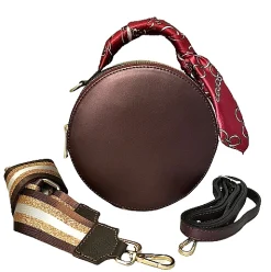 Scarpe di Maremma Borsetta Tonda Rigida Melanzana*Donna Borse Rigide