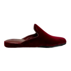 Scarpe di Maremma Ciabatta / Scendiletto In Velluto Bordeaux*Uomo Ciabatte & Pantofole