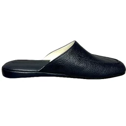 Scarpe di Maremma Ciabatta / Scendiletto In Pelle Blu*Uomo Ciabatte & Pantofole