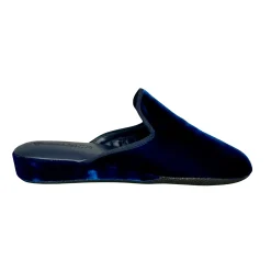 Scarpe di Maremma Ciabatta / Scendiletto In Pelle Velluto Blu*Donna Ciabatte & Pantofole