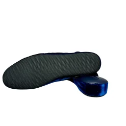 Scarpe di Maremma Ciabatta / Scendiletto In Pelle Velluto Blu*Donna Ciabatte & Pantofole