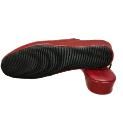 Scarpe di Maremma Ciabatta / Scendiletto In Pelle Bordeaux Chiaro*Donna Ciabatte & Pantofole