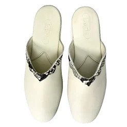 Scarpe di Maremma Ciabatta / Scendiletto In Pelle Ghiaccio*Donna Ciabatte & Pantofole