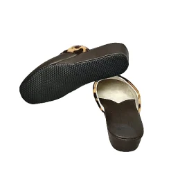 Scarpe di Maremma Ciabatta / Scendiletto In Pelle Marrone*Donna Ciabatte & Pantofole