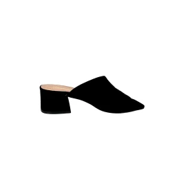 Scarpe di Maremma Ciabatta Artigianale In Camoscio Nero*Donna Sandali & Ciabatte
