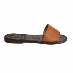 Scarpe di Maremma Ciabatta Artigianale In Pelle Ocra*Donna Sandali & Ciabatte