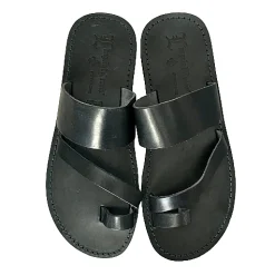Scarpe di Maremma Ciabatta Artigianale In Pelle Blu Mod.C20*Uomo Sandali & Ciabatte