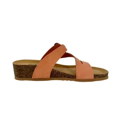 Scarpe di Maremma Ciabatta Bionatura In Nabuk Pesca*Donna Sandali & Ciabatte