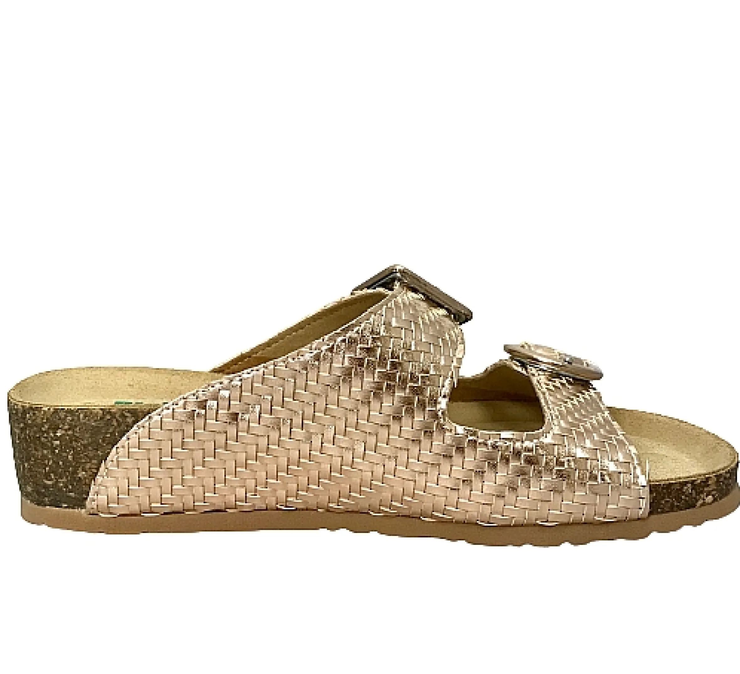 Scarpe di Maremma Ciabatta Bionatura In Pelle Intrecciata Cipria*Donna Sandali & Ciabatte