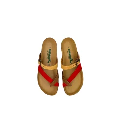 Scarpe di Maremma Ciabatta Bionatura Infradito Camoscio 2406*Donna Sandali & Ciabatte