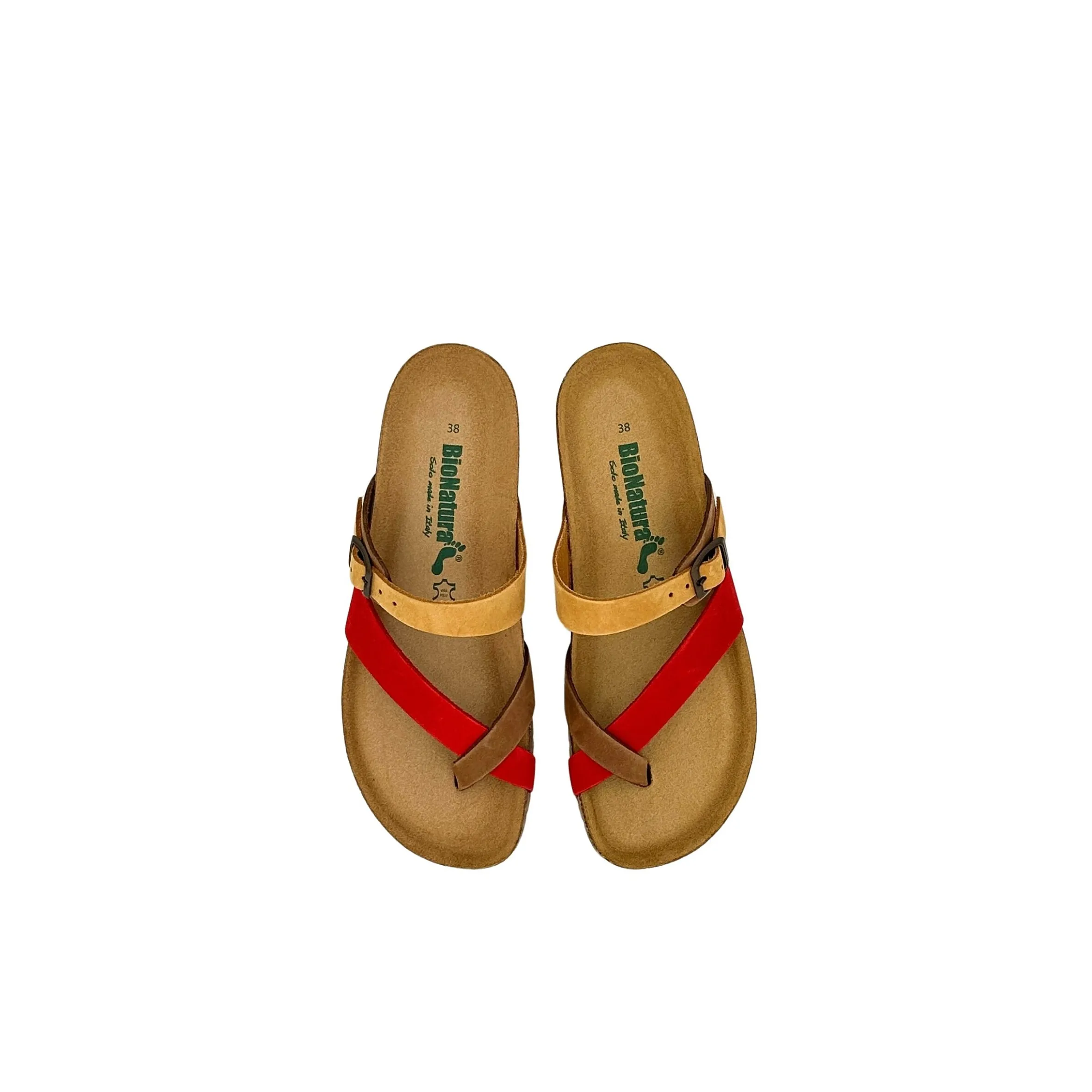 Scarpe di Maremma Ciabatta Bionatura Infradito Camoscio 2406*Donna Sandali & Ciabatte