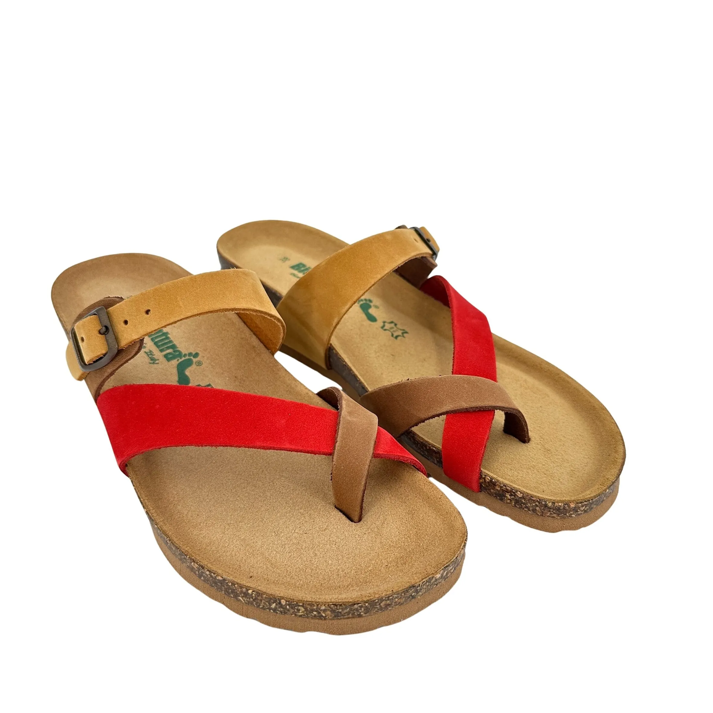 Scarpe di Maremma Ciabatta Bionatura Infradito Camoscio 2406*Donna Sandali & Ciabatte